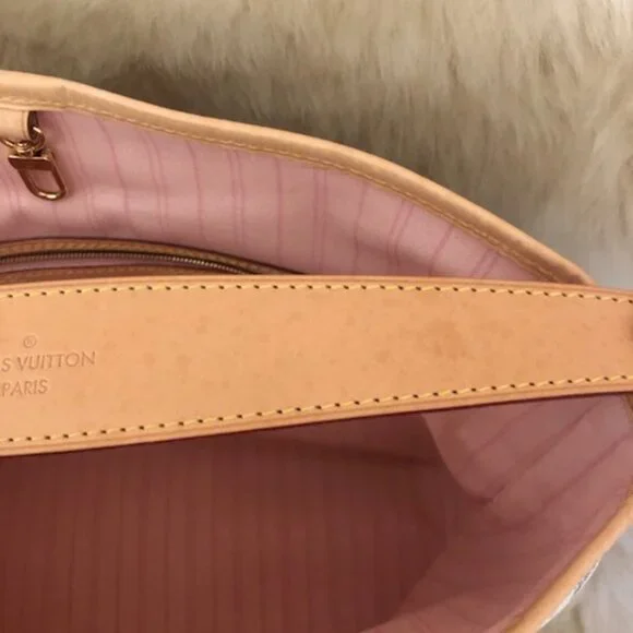 Louis Vuitton Damier Azur Delightful PM Rose Ballerine - Picture 9 of 9